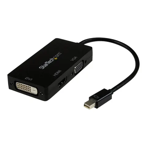STARTECH mDP to VGA DVI HDMI Adapter – Schwarz – Bild 3