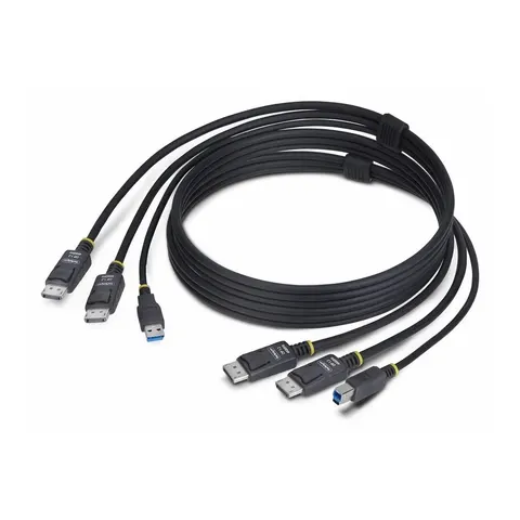 STARTECH 1,8m Dual DP und USB KVM Kabel – Bild 2