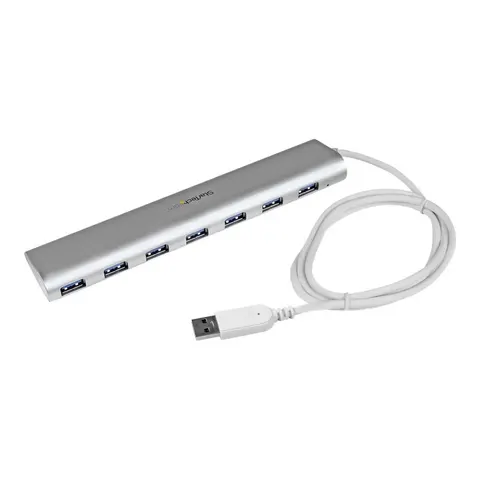 StarTech.com 7 Port kompakter USB 3.0 Hub mit eingebautem Kabel – Bild 2
