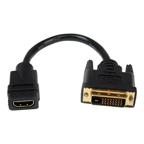 STARTECH 20cm HDMI auf DVI-D Kabel – Schwarz – Bild 3