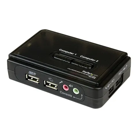 STARTECH 2 Port USB KVM Switch Kit – Braun – Bild 2
