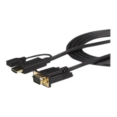 STARTECH 3m HDMI VGA Konverter Kabel – Schwarz – Bild 3