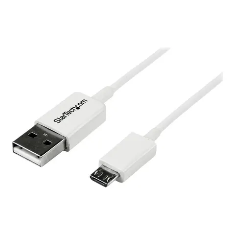 STARTECH 2m White USB to Micro USB Cbl – Weiß – Bild 2