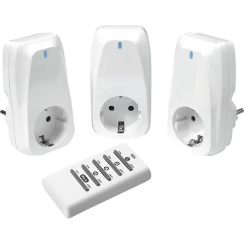 Funksteckerset 3fach, vorprogrammiert, 1.150W, weiss (61172) – 506031 – Bild 2