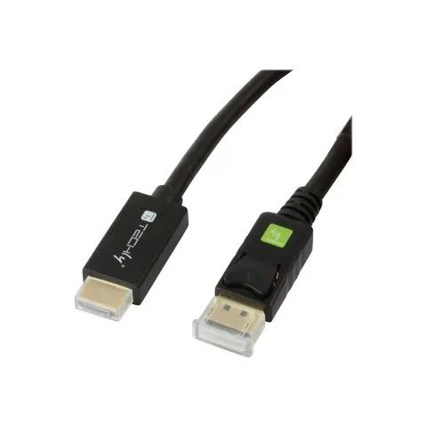 Techly Adapterkabel - DisplayPort männlich zu HDMI männlich – Bild 2