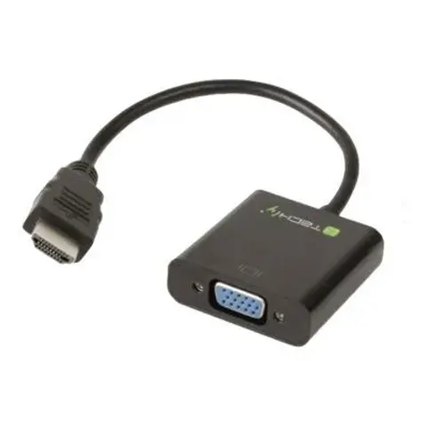 Techly Videokonverter - HDMI - VGA - Schwarz – Bild 2