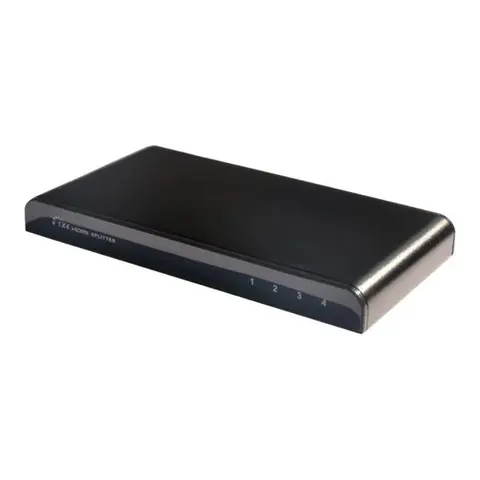 TECHLY HDMI Splitter 4K UHD 3D 4-Wege – Schwarz – Bild 3