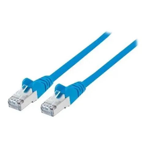 INTELLINET Patchkabel Cat6a-Stecker/Cat7-Rohkabel 0,5m blau – Bild 2