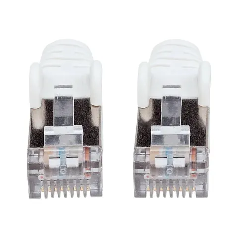INTELLINET Patchkabel Cat6a-Stecker/Cat7-Rohkabel 0,25m weiß – Bild 2