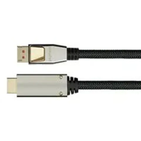 Python DisplayPort 1.4 an HDMI 2.0 Kabel Nylong. schwarz 3m – Bild 3