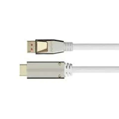 Python DisplayPort 1.4 an HDMI 2.0 Kabel Nylong. weiß 1m – Bild 2