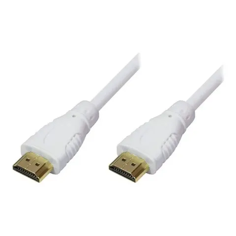 High Speed HDMI Kabel mit Ethernet, weiß, 5m – Bild 2