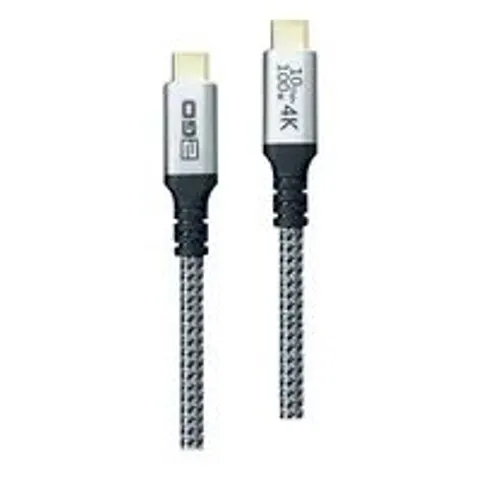 2GO Datenkabel USB-C 3.2 100W PD 120cm grau – Bild 2