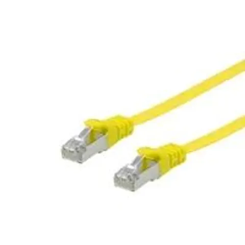 Equip Cat.6A U/FTP Flat Patchkabel, 0.5m, Gelb – Bild 2