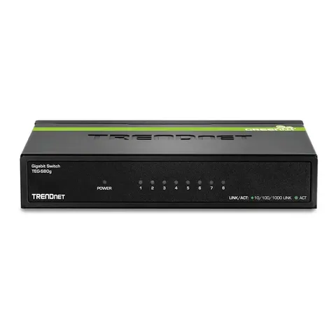 TRENDnet Switch 8-Port Gbit GREENnet Desktop Metall – Bild 2