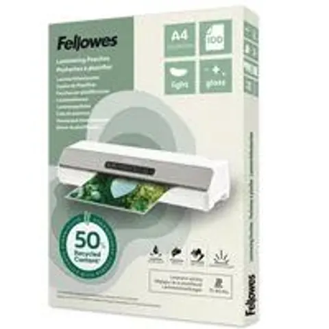 Fellowes Laminierfolie A4 Light Gloss 100er Pack – Bild 5