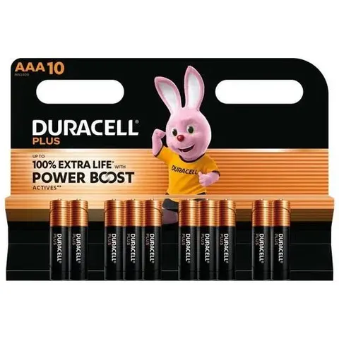 Duracell Batterie Plus -AAA (MN2400/LR03) BOOST K10 10St. – Bild 2