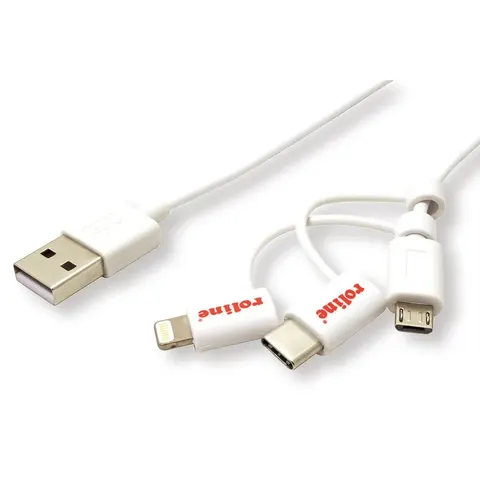 ROLINE USB 2.0 Sync- & Ladekabel TypA 1m – Bild 2
