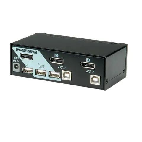 ROLINE DisplayPort USB 2.0 KVM Switch, 1 User - 2 PC – Bild 2