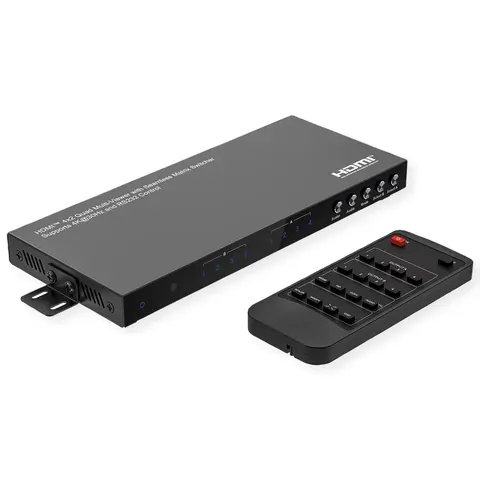 VALUE HDMI Matrix Switch, 4x2 QUAD Multi-Viewer, nahtlose Umschaltung – Bild 2