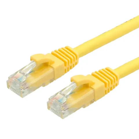 VALUE Patchkabel Cat.6A (Class EA) UTP, gelb, 0,5 m – Bild 2