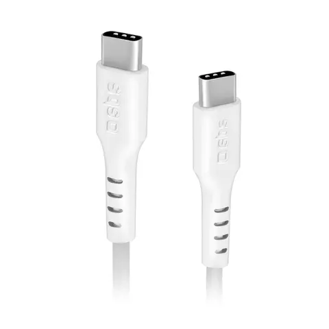 Datenkabel, USB-C auf USB-C, 1,5 m, Weiß – Bild 2