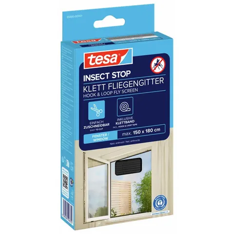 tesa Fliegengitter Standard insect stop 1,5x1,8m anthrazit – Bild 4