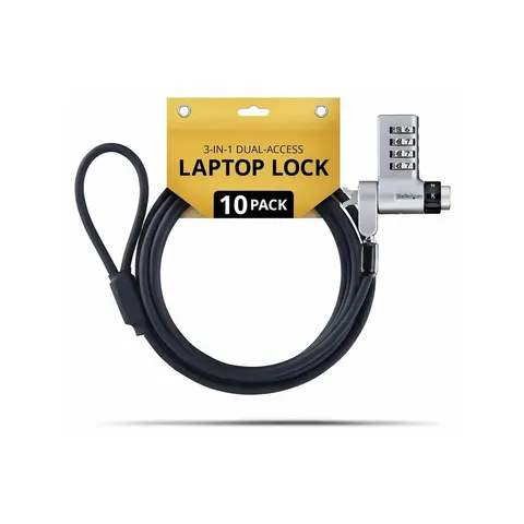 STARTECH 10-Pack 3-in-1 Laptop-Schloss – Bild 2