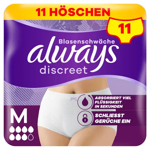 always discreet Inkontinenz-Höschen Pants Plus, Größe: M – Bild 2