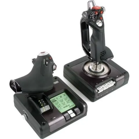 Logitech G Saitek X52 Pro Flight Control System – Silber – Bild 2