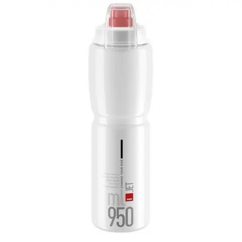 Elite Trinkflasche Jet Plus 950 ml klar rot – Bild 2