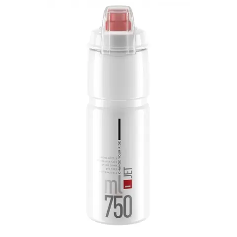 Elite Trinkflasche Jet Plus 750 ml klar rot – Bild 2