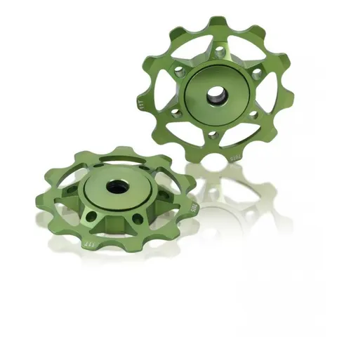 XLC Schaltwerkpully PU-A02 limegreen – Bild 2