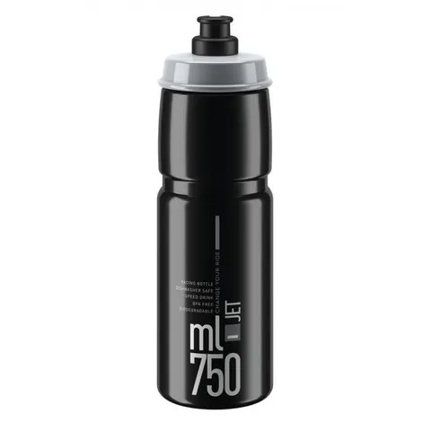 Elite Trinkflasche Jet schwarz/grau 750ml – Bild 2