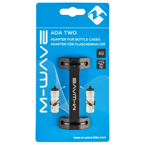 M-WAVE Ada Two Flaschenhalter-Adapter - 2 Halter Schwarz – Bild 2