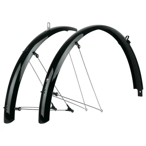 SKS Bluemels Basic 28 Zoll Schutzblechset 55 mm schwarz – Bild 2