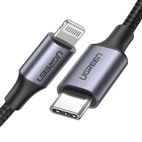 UGREEN Ladekabel Lightning zu Typ-C 1m schwarz – Bild 3
