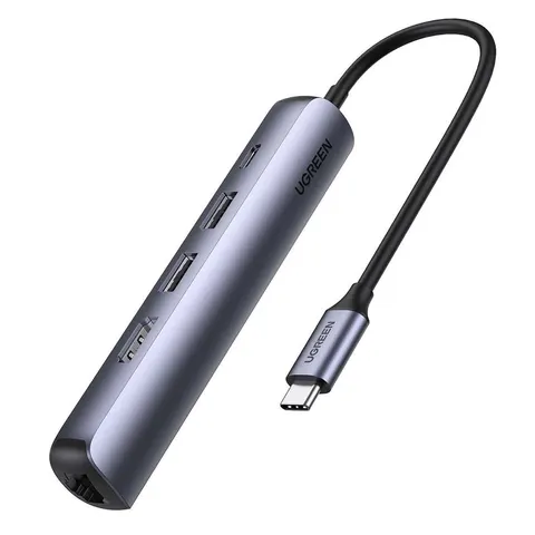 UGREEN Hub 5-in-1 USB-C – Silber – Bild 3