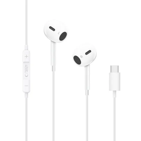 Handsfree USB-C Tech-Protect Ultraboost Core G2, Weiß – Bild 2