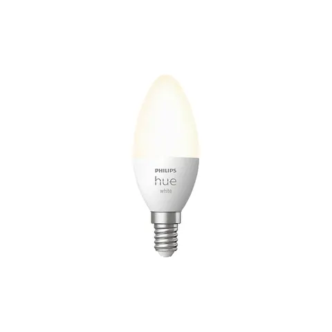 Philips HueW 5.5W B39 E14 EU LED-Kerzenleuchte, Einzelpack – Weiß – Bild 2