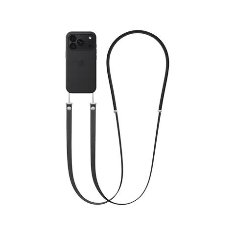 Apple Crossbody Strap Black – Schwarz – Bild 2