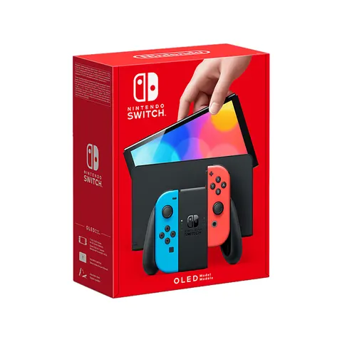 Switch (OLED-Modell) Neon Rot/Neon Blau – Bild 2