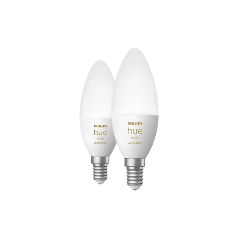 PHILIPS HUE White Ambiance Doppelpack E14 - LED Lampe (Weiss) – Weiß – Bild 2