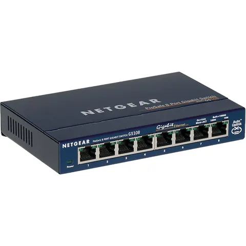 NETGEAR GS108GE network switch – Blau – Bild 3