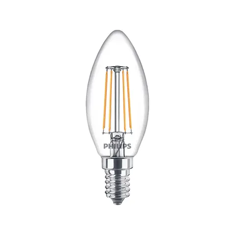 Philips Classic LED-Lampe E14 B35 4,3W klar 4.000K – Transparent – Bild 2