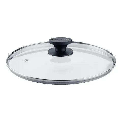 Fackelmann Glasdeckel, Ø28cm – transparent/schwarz – Bild 2
