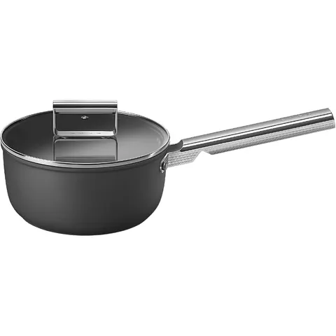 Smeg SPF2012BLM 50' Style Kochgeschirr (alle Herdarten, Schwarz, Kaltgeschmiedetes Aluminium) – Bild 2