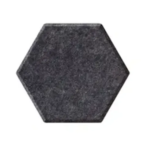 magnetoplan Akustik-Wandpaneele, Hexagon, anthrazit – Bild 2