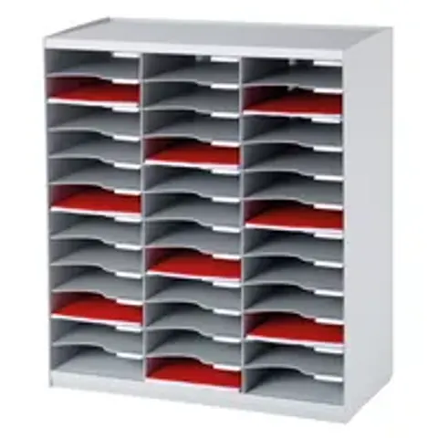 PAPERFLOW Sortierstation, 36 Fächer, grau – Bild 2