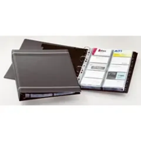 DURABLE Visitenkarten-Ringbuch VISIFIX, DIN A4, anthrazit – Bild 2